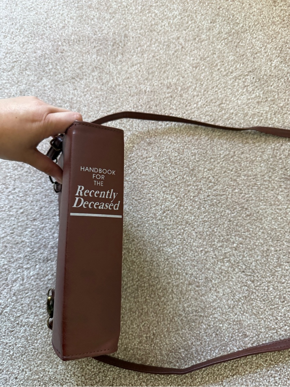Handbook for the Recently Deceased Crossbody Bag - Brown - Picture 3 of 6